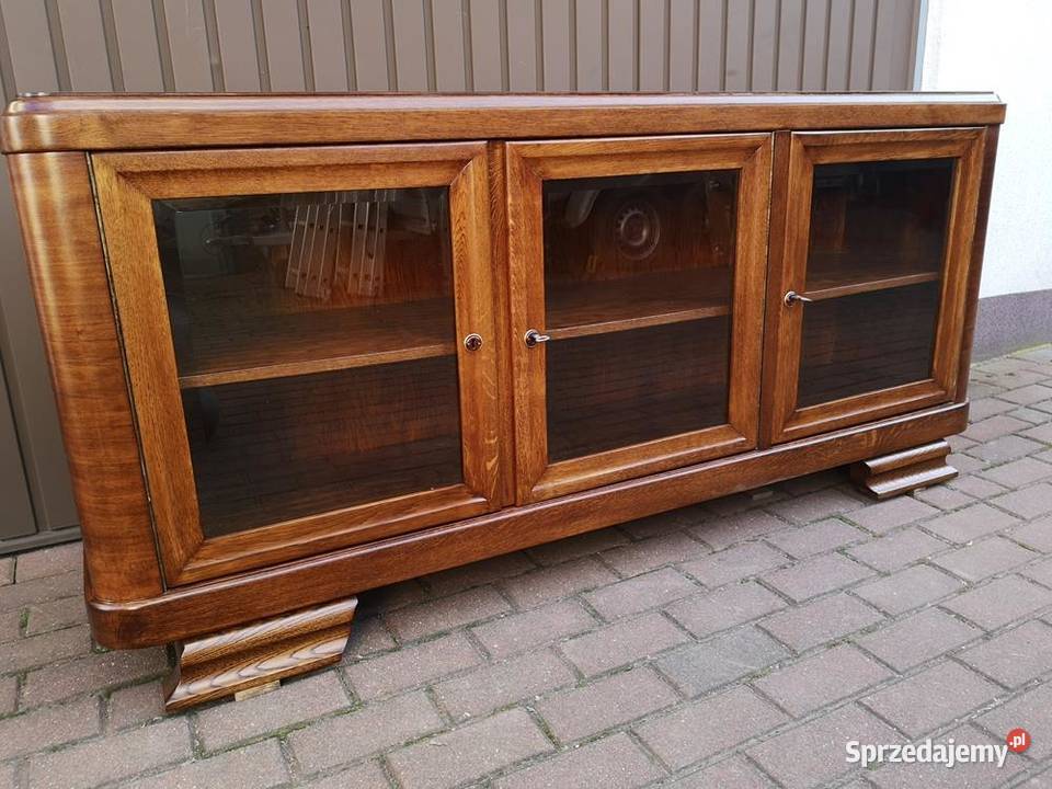 Komoda Szafka RTV ARTDECO OrzechDąb Niska Stara Swarzędz