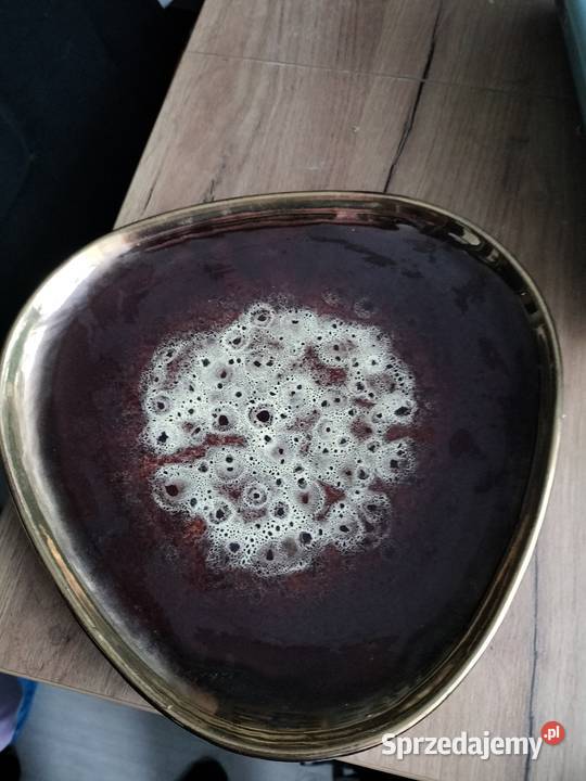 Duża ceramiczna patera trójkątna Choszczno