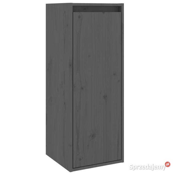 Szafki ścienne 2 szare 30x30x80 lite drewno Półki mazowieckie