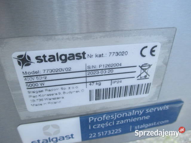 Taboret Elektryczny 1płytowy STALGAST 773020 5 Fryzjerstwo i kosmetyka wielkopolskie Ostrów Wielkopolski sprzedam