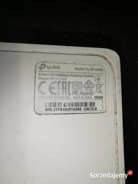 SchwitchHub TPLINK 5 port 10100Mbps TLSF1005D Ruda Śląska
