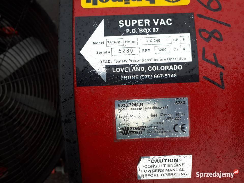 WENTYLATOR ODDYMIAJĄCY HONDA Gryfów Śląski