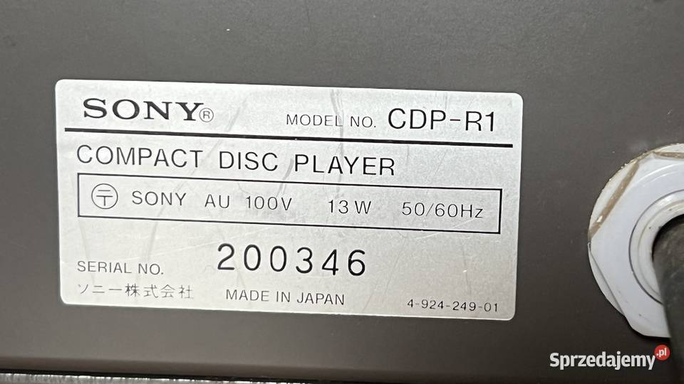 CD Sony CDPR1 Japan 100V Białystok