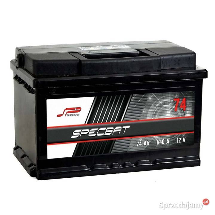 Akumulator SPECBAT 74Ah 640A EN PRAWY PLUS niski akumulatory Bytów