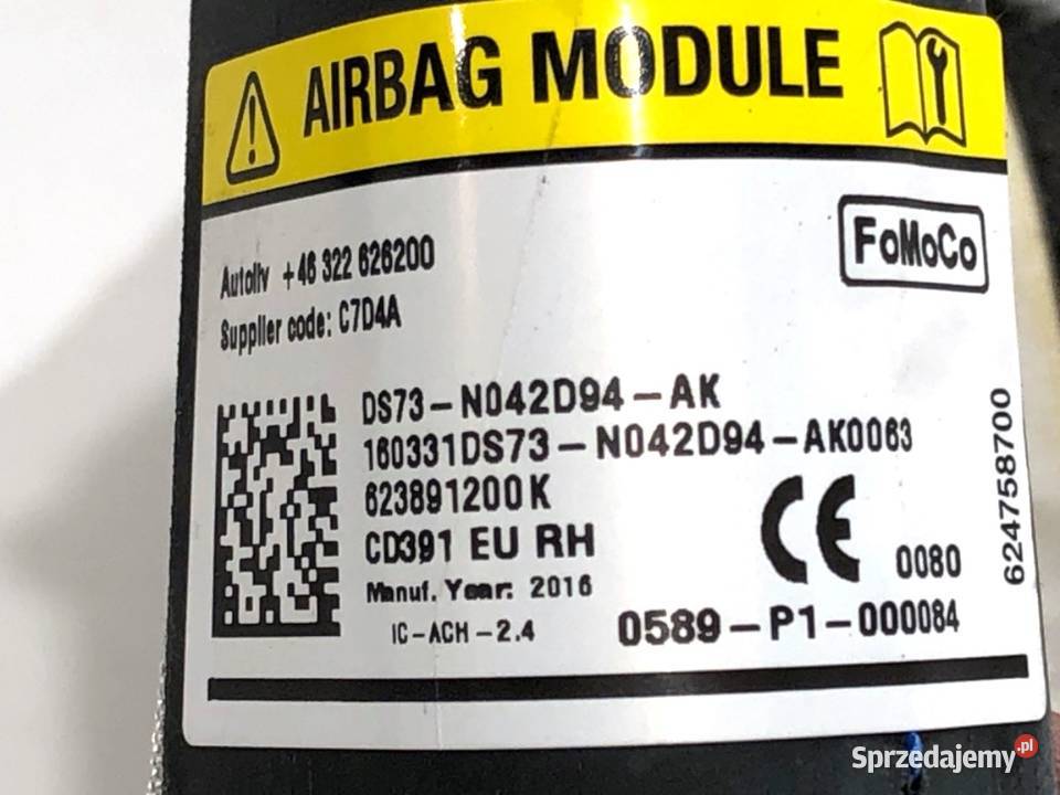 KURTYNA POWIETRZNA PRAWY FORD MONDEO MK5