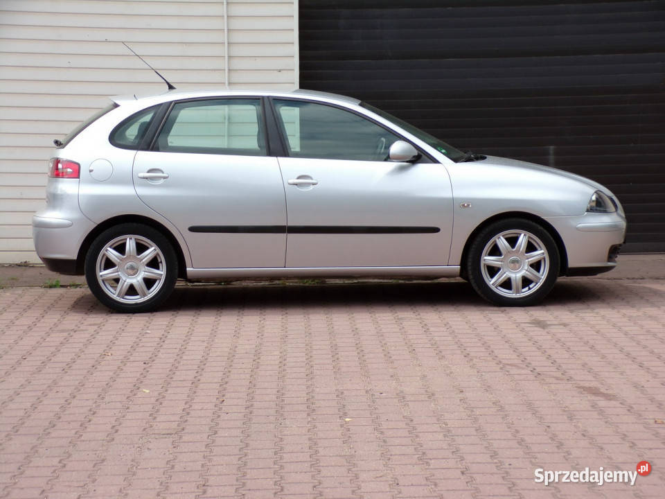 Seat Ibiza Klima Gwarancja 14 75 2006 III srebrny Mikołów sprzedam