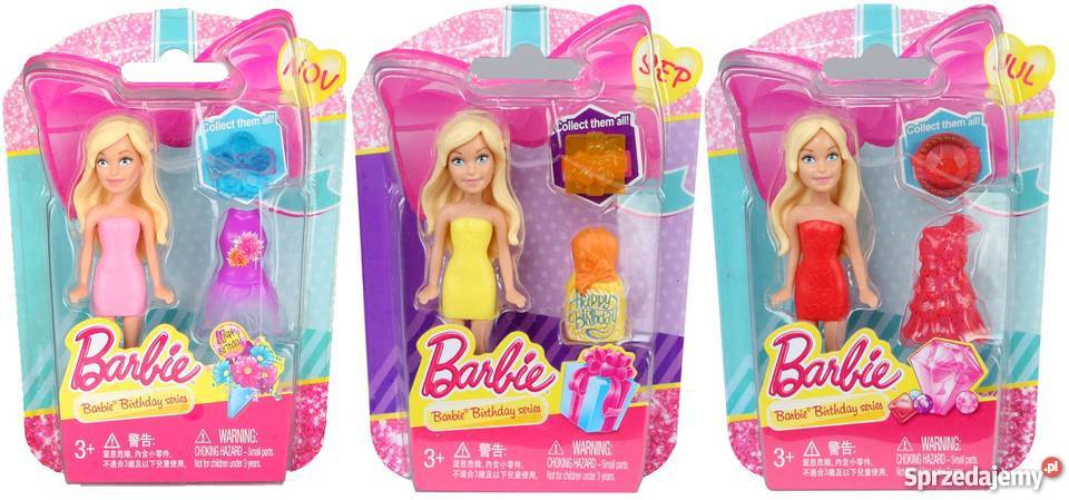 Barbie Lalka Zestaw 3 Mini Lalek Laleczek Mogilany sprzedam