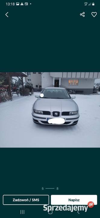 Seat Toledo 2 2001 16 benzyna SRwszystkie części Turkowice sprzedam