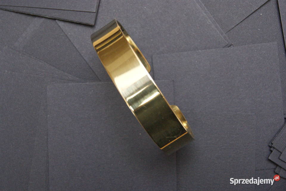 Bransoletka mosiądz szer 15 rękodzieło Łódź