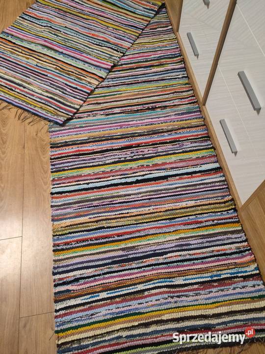 Nowy wielobarwny bawełniany chodnik ręcznie podlaskie Suwałki