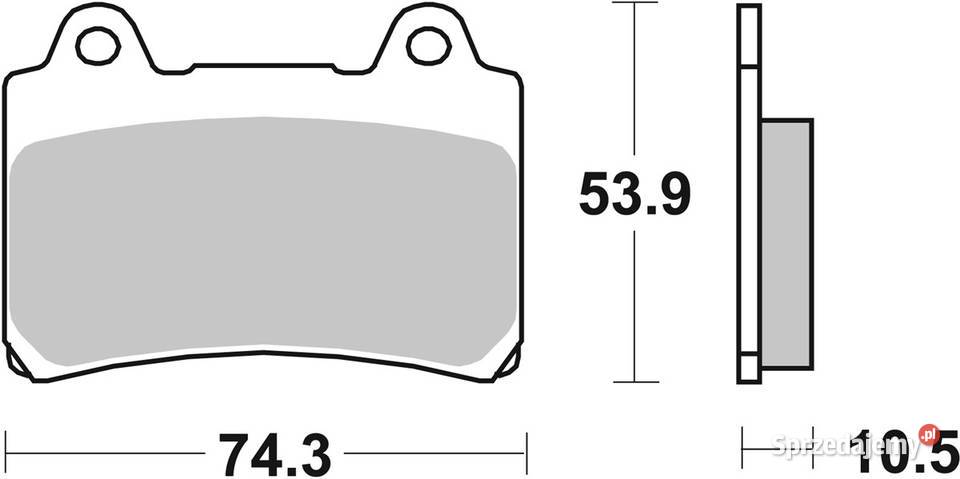 Klocki hamulcowe SBS 590LS YAMAHA FZ Genesis 750 Trzciel