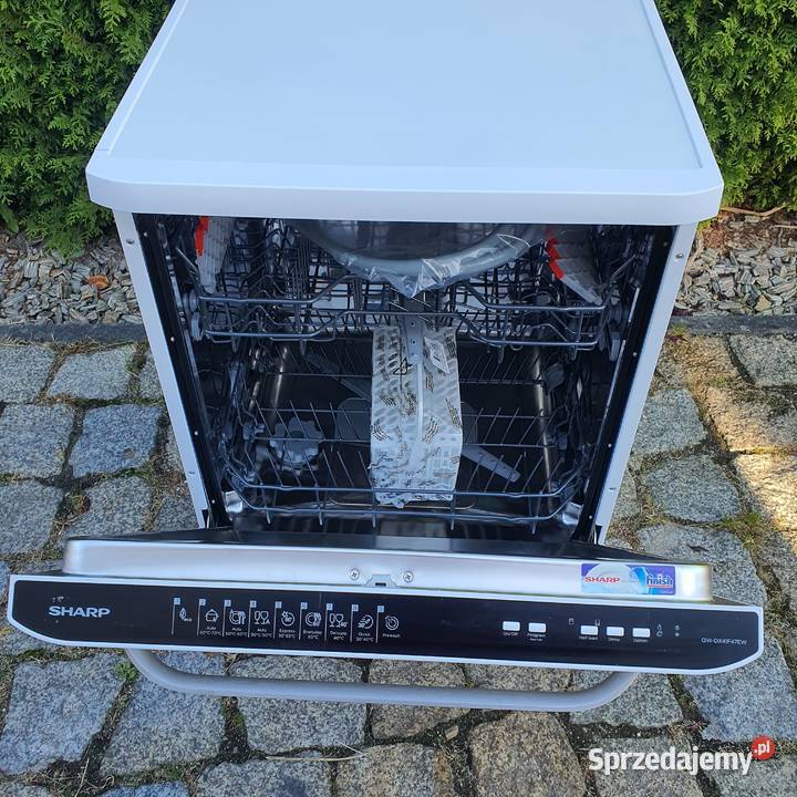 Zmywarka Sharp QWDX41F47EW wolnostojąca z klamką Zmywarki Częstochowa sprzedam