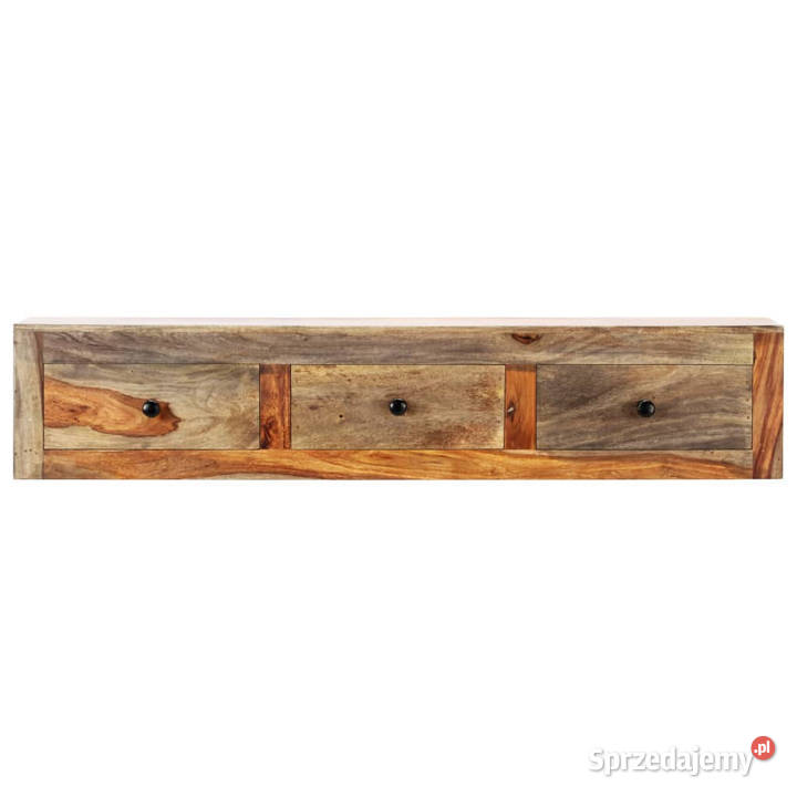 Ścienny stolik konsolowy 100x25x20 lite drewno Stoły