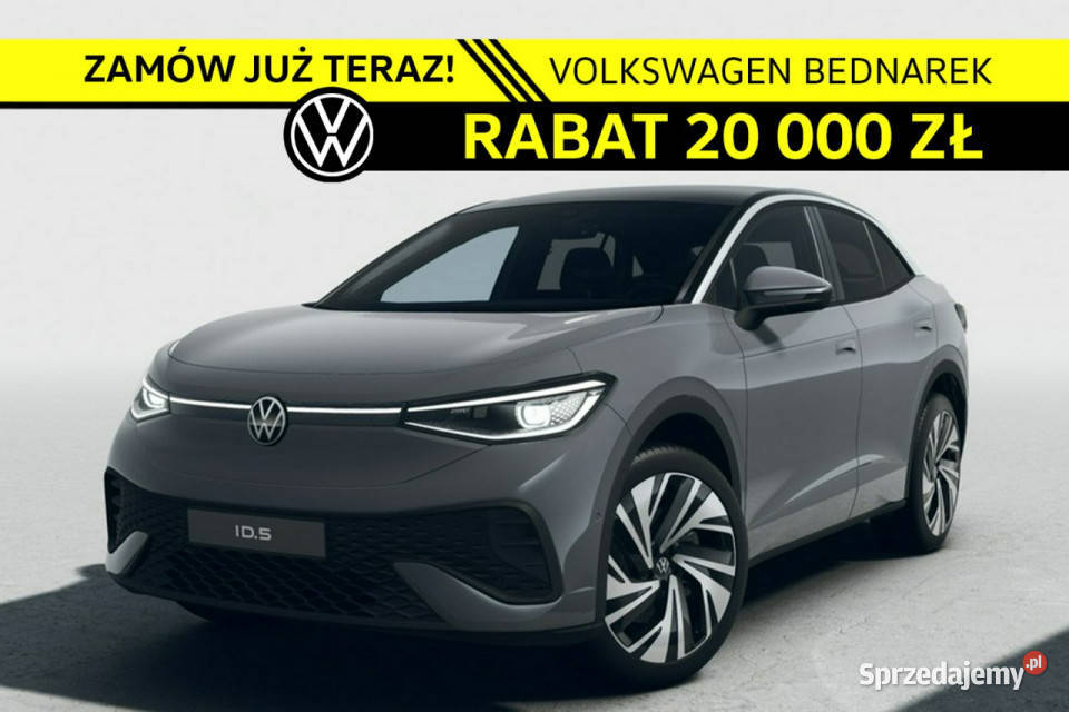 Volkswagen ID5 Pro 77 kWh 286 Zasięg do 552 przyciemniane szyby łódzkie Łódź