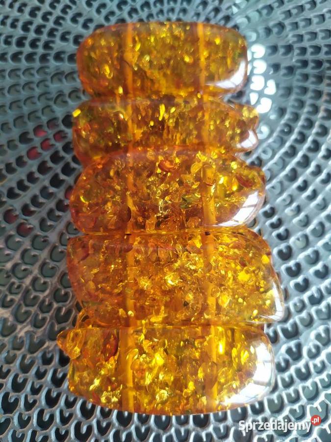 Branzoleta z bursztynu dokupienie kolczyków Bolesławiec