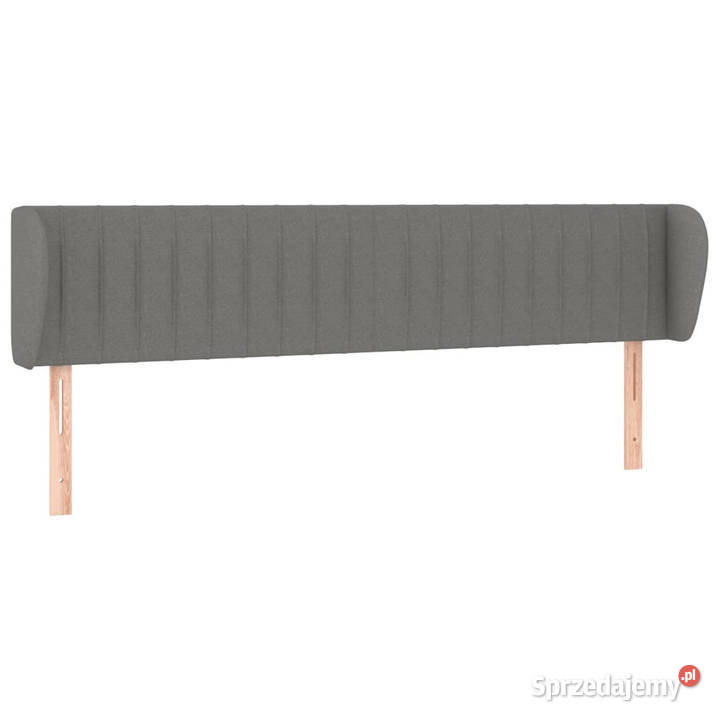 Zagłówek uszak ciemnoszary 203x23x7888 tkanina