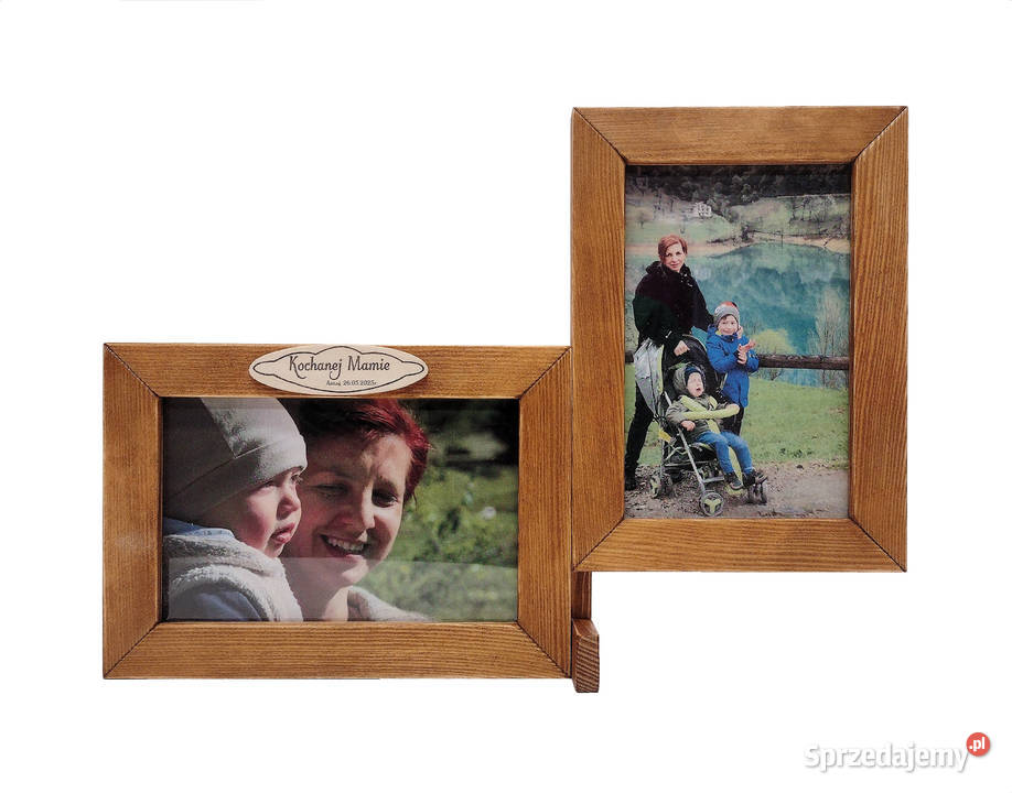 DZIEŃ MATKI Ramka Na Zdjęcia 10x15 DREWNO Napis Gdynia