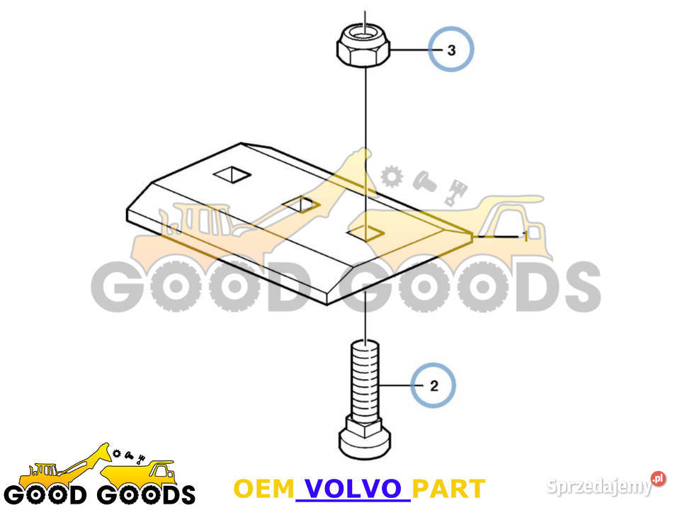 VOLVO ŚRUBA NAKRĘTKA LEMIESZA 11142571 948836 mazowieckie
