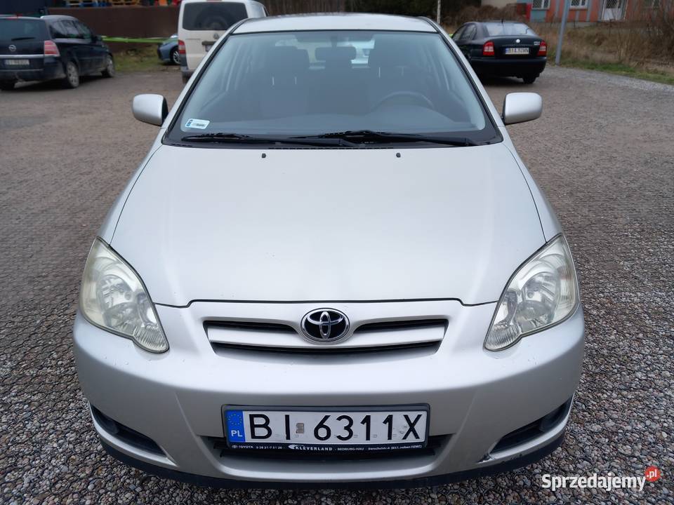 Toyota Corolla 16 Benzyna 2006r srebrny podlaskie