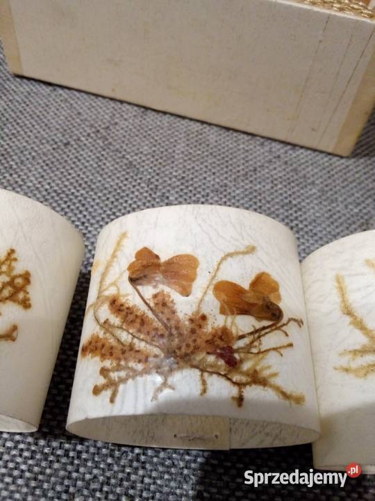 Piękne stare obrączki na serwetki ręczna robota Częstochowa