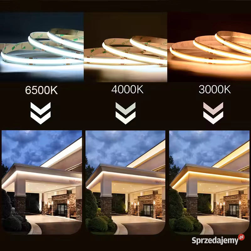 Taśma LED COB 4000k 5m Taśmy LED