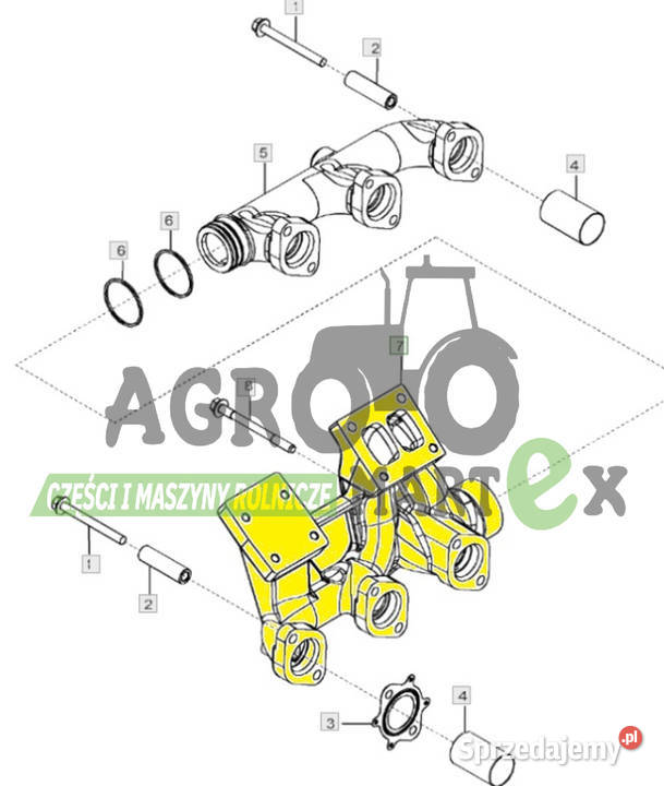 R525081 KOLEKTOR WYDECHOWY JD Wichrów