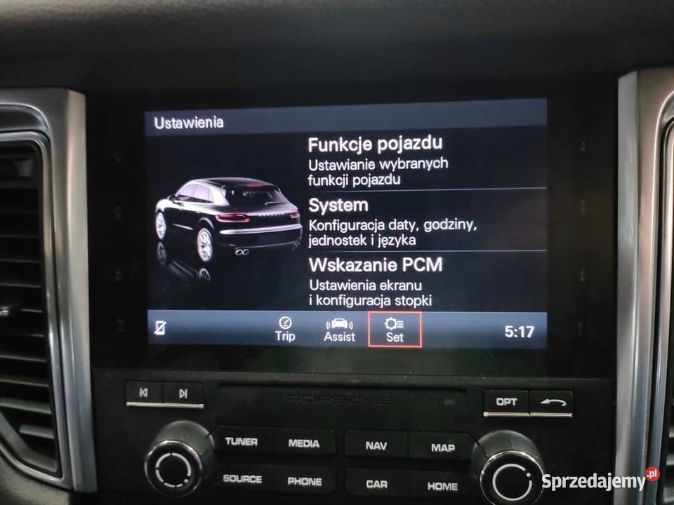 Porsche conversja z USEU menu mapa Carpely wielkopolskie Ostrów Wielkopolski