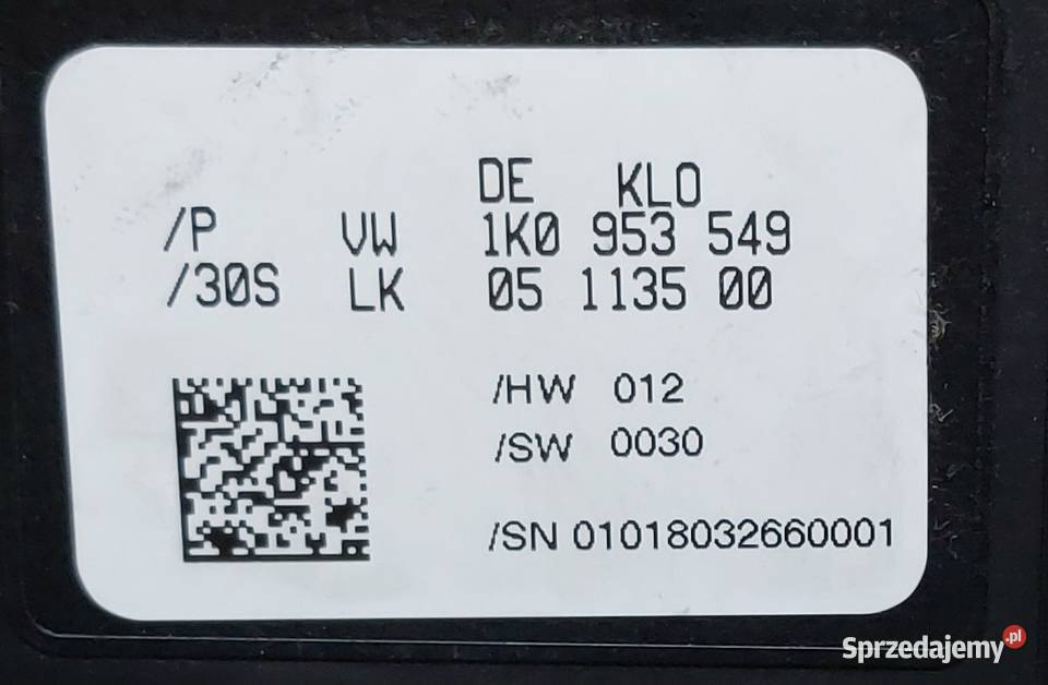 MODUŁ CZUJNIK KĄTA SKRĘTU VW AUDI SEAT SKODA Mielęcin