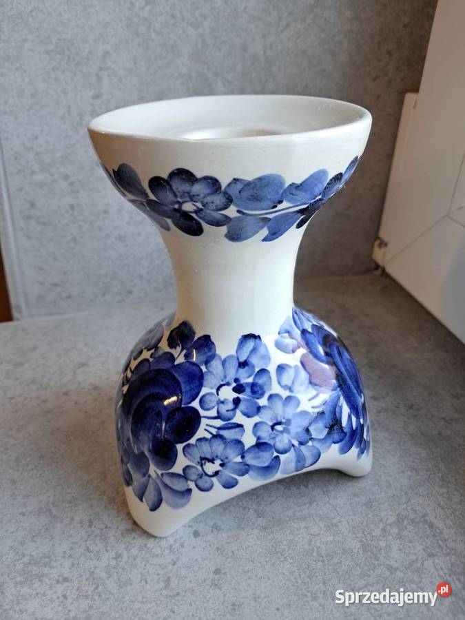 świecznik z prlu fajans z Włocławka stan wys 14