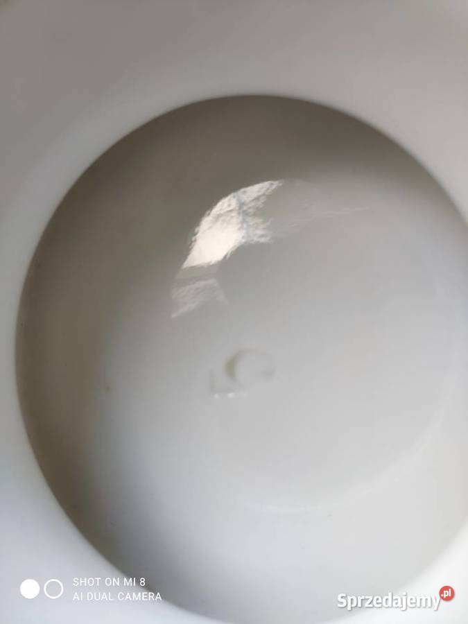 Stara francuska porcelanowa lampa naftowa XIX w