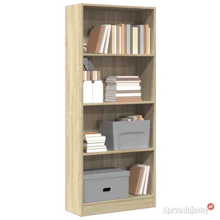 Regał dąb sonoma 60x24x143 materiał Regały Warszawa