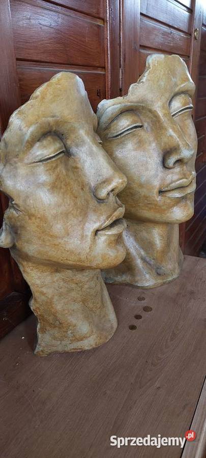 Żeźby Ogrodowe głowy z beonu Poznań sprzedam