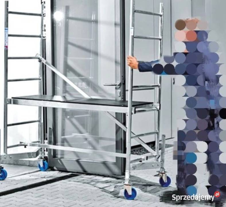 Wynajem rusztowania aluminiowego 8 m schody Szczecin