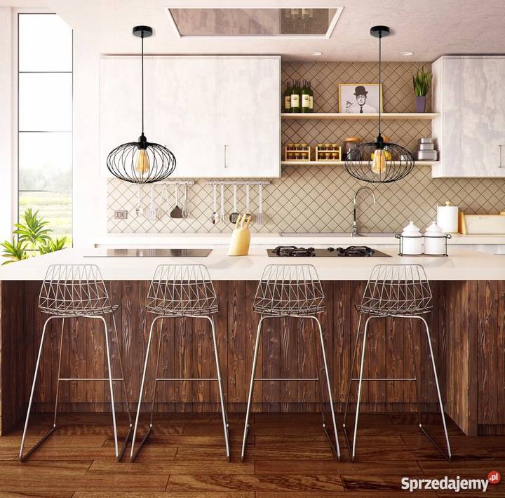 Lampa sufiotwa wisząca LOFT Retro czarna black podlaskie Białystok