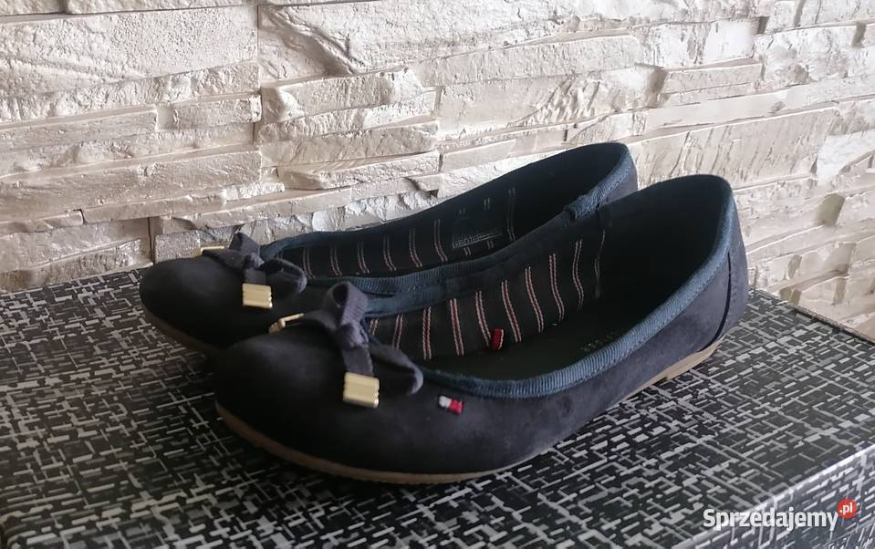 Tommy Hilfiger skórzane baleriny rozmiar 3 Tommy Hilfiger