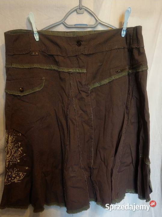 Khaki spódnica z kieszeniami awear L XL XXL mazowieckie