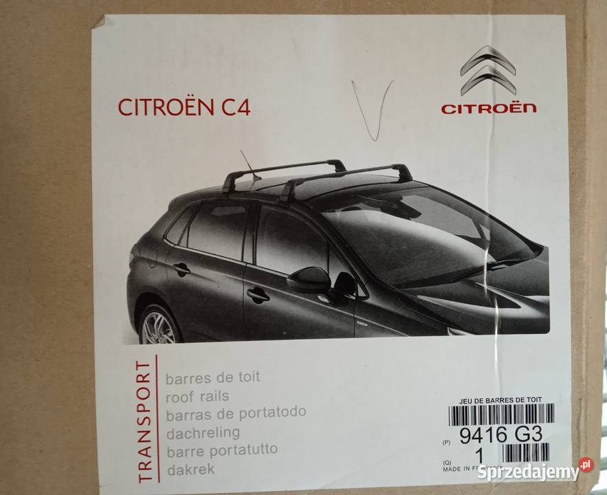 Belki bagażnik dachowy Citroen C4 II 9416G3 Łódź