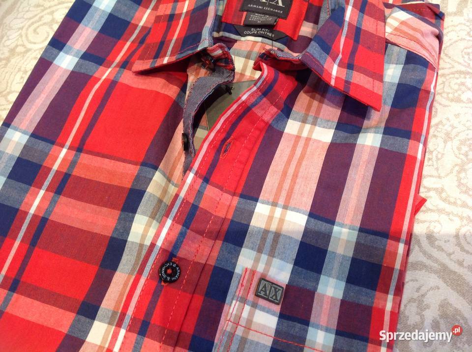 Koszula Męska w Krate ARMANI EXCHANGE M NOWA Armani Nowa Sól