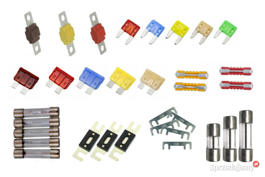 Bezpieczniki Samochodowe Tesla Płytkowe Mini Skrzynki bezpieczników Jasło