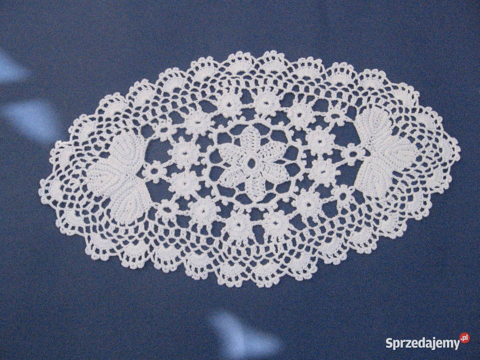 serwetka szydełkowa biały Obrusy i serwety wielkopolskie Ostrów Wielkopolski
