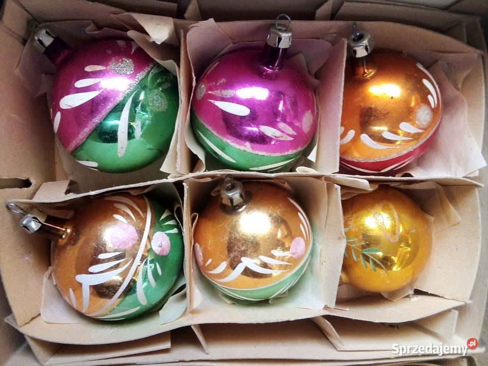 12 bombek starych bombek vintage PRL Boże Narodzenie