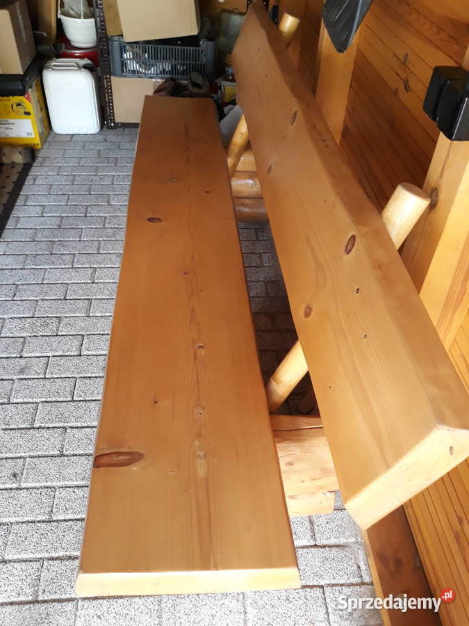 Ławka z bali śląskie