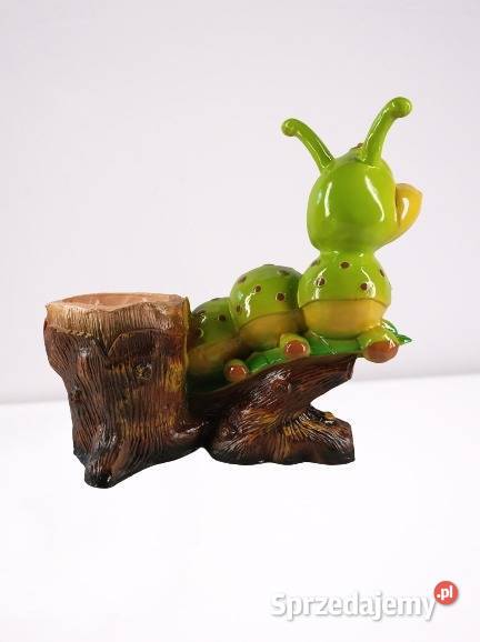 Figura Dekoracja Gąsienica Doniczka Pozostałe