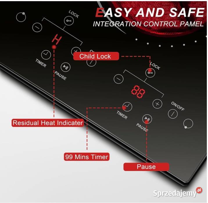 Hobsir Płyta ceramiczna z wtyczką 30 3000 W Myszyniec