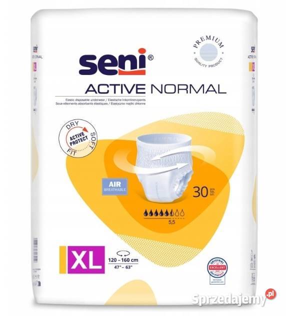 SENI ACTIVE NORMAL XL MAJTKI CHŁONNE DOROSŁYCH mazowieckie Warszawa