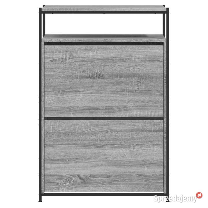 Szafka na buty szary dąb sonoma 75x34x112