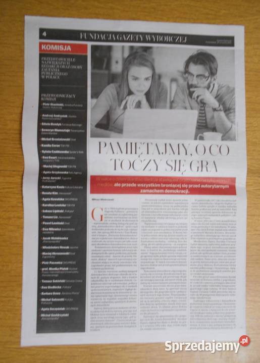 Program dziennikarstwa śledczego Gazeta Wyborcza miękka Parczew sprzedam