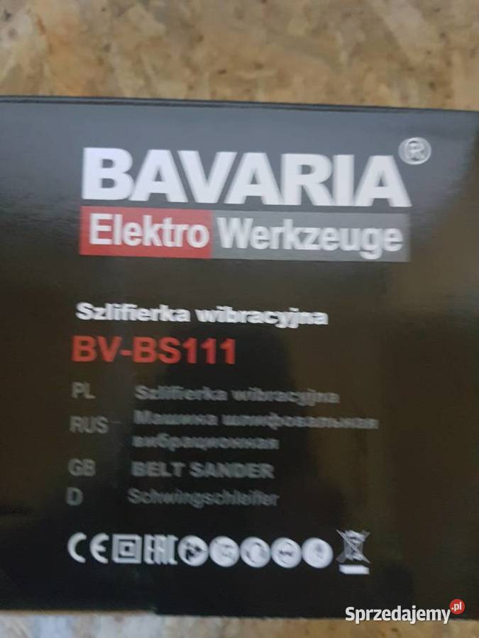 SZLIFIERKA TAŚMOWA TAŚMÓWKA Bavaria 2000 wat wielkopolskie Głogowa