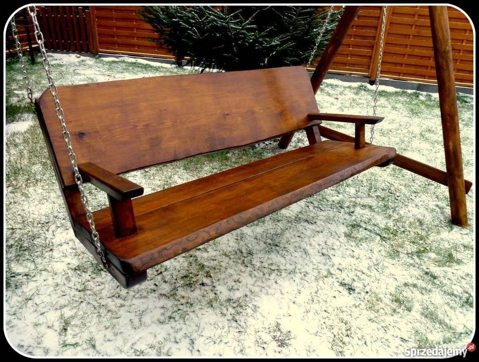 Meble ogrodowe barowe drewniane stół 90cm pomorskie Chojnice