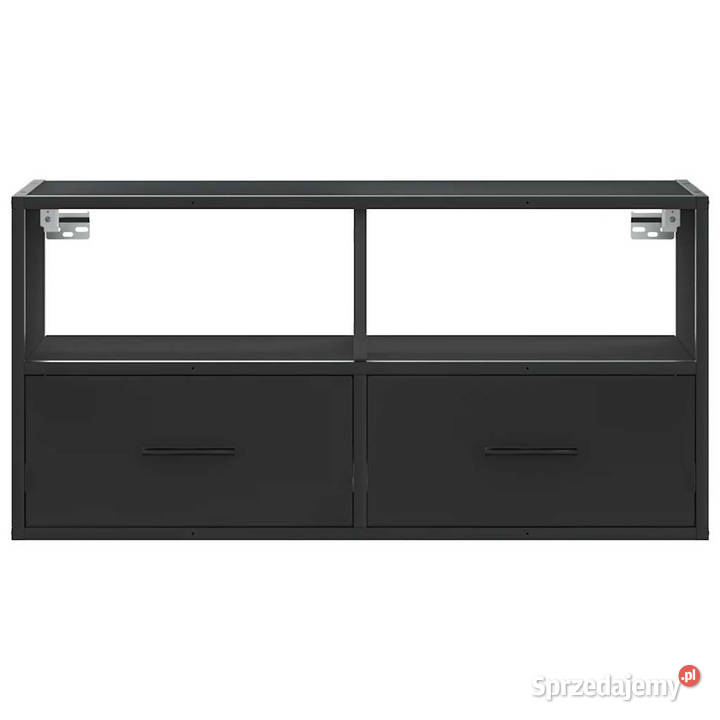 Szafka pod telewizor czarna 80x31x395 WM848919 mazowieckie Warszawa